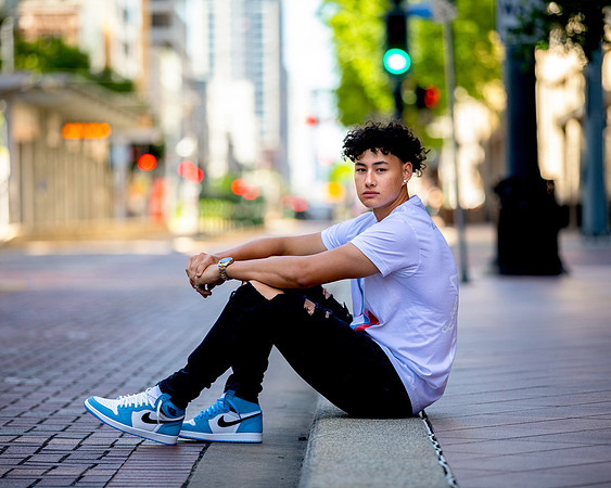 on sidewalk