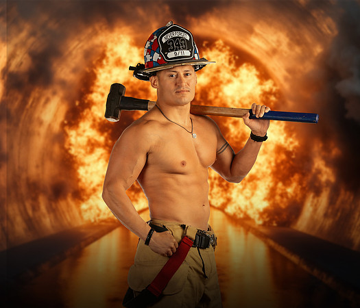 MALE IN FIRE TUNNEL